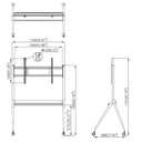 DS-D5ABKY2-S Mobile stand, Display and Control 
Interactive Flat Panels
55-65-75" Conference Flat Panel Brackets
This bracket is suitable for 55/65/75 inch conference panel installation.
