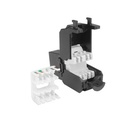 Keystone jack unshielded RJ-45 Tool Free, CAT6 Zwart, Dustcover