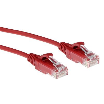UTP Patchkabel Rood 1 meter LSZH U/UTP CAT6 datacenter slimline patchkabel snagless met RJ45 connectoren