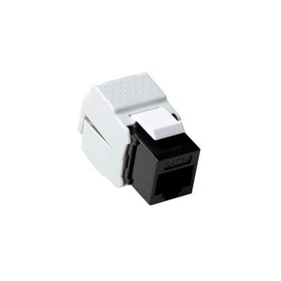 Keystone jack unshielded RJ-45 Tool Free, CAT6 Zwart