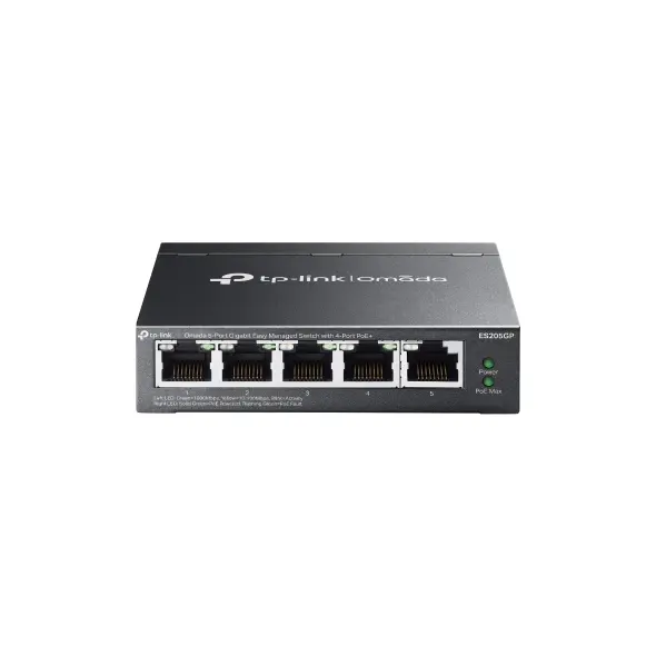 [SW.TPO.SG1005P] TL-SG1005P 5-Port Gigabit Desktop Switch with 4-Port PoE (56W PoE Budget)