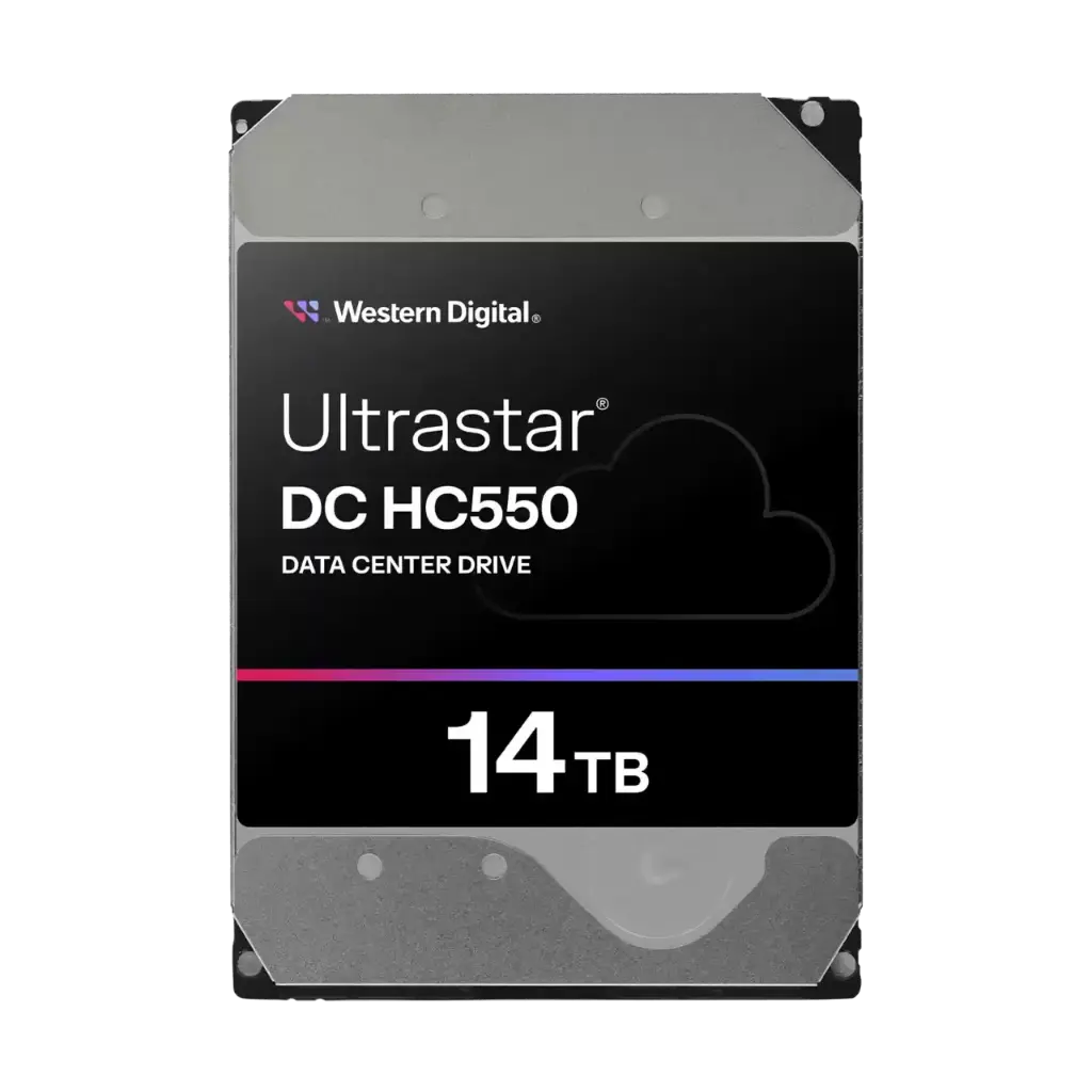 WD Ultrastar DC HC550, 14 TB Harde schijf, SATA/6G 7200RPM (550TB/Jaar) 5j garantie