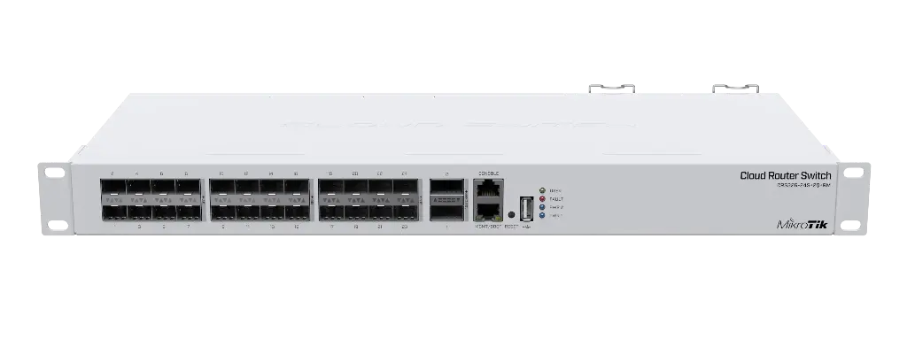 [SW.MKT.CRS326.24S.2Q.RM] CRS326-24S+2Q+RM 24x SFP+ 10G ports, 2x 40Gbps ports