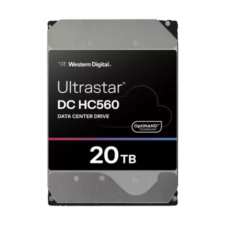 WD Ultrastar DC HC560, 20 TB Harde schijf, SATA/6G 7200RPM 5j garantie