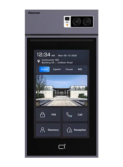 Akuvox S539 video-intercom met 10 inch touchscreen  HDR, Bluetooth, touch keypad en RFID (125 kHz & 13,56 MHz), IP66 & IK08, PoE+/12 VDC.